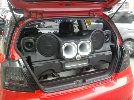 MONTAJE DE SONIDO CHEVROLET AVEO.