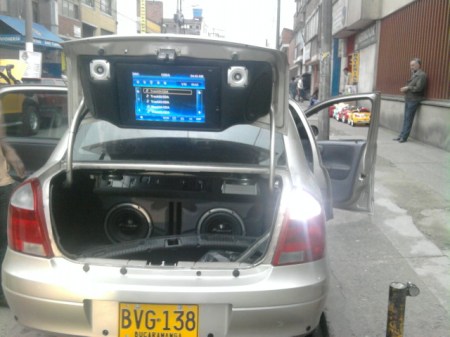 MONTAJE DE SONIDO CHEVROLET AVEO.