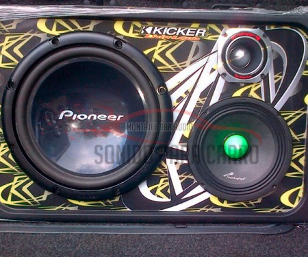 CAJA ACÚSTICA SUBWOOFER, MEDIOS Y TWEETER