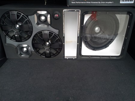 Caja acústica sonido de carro tipo turbo con acrílico